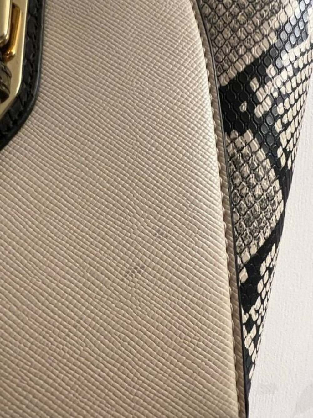Apt. 9 Structured Two-Tone Dome Satchel Handbag - Black & Cream - Picture 4 of 9
